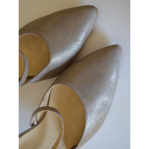 Paul Green Metallic Neutral Ankle Strap Heel - Picture 4 of 8